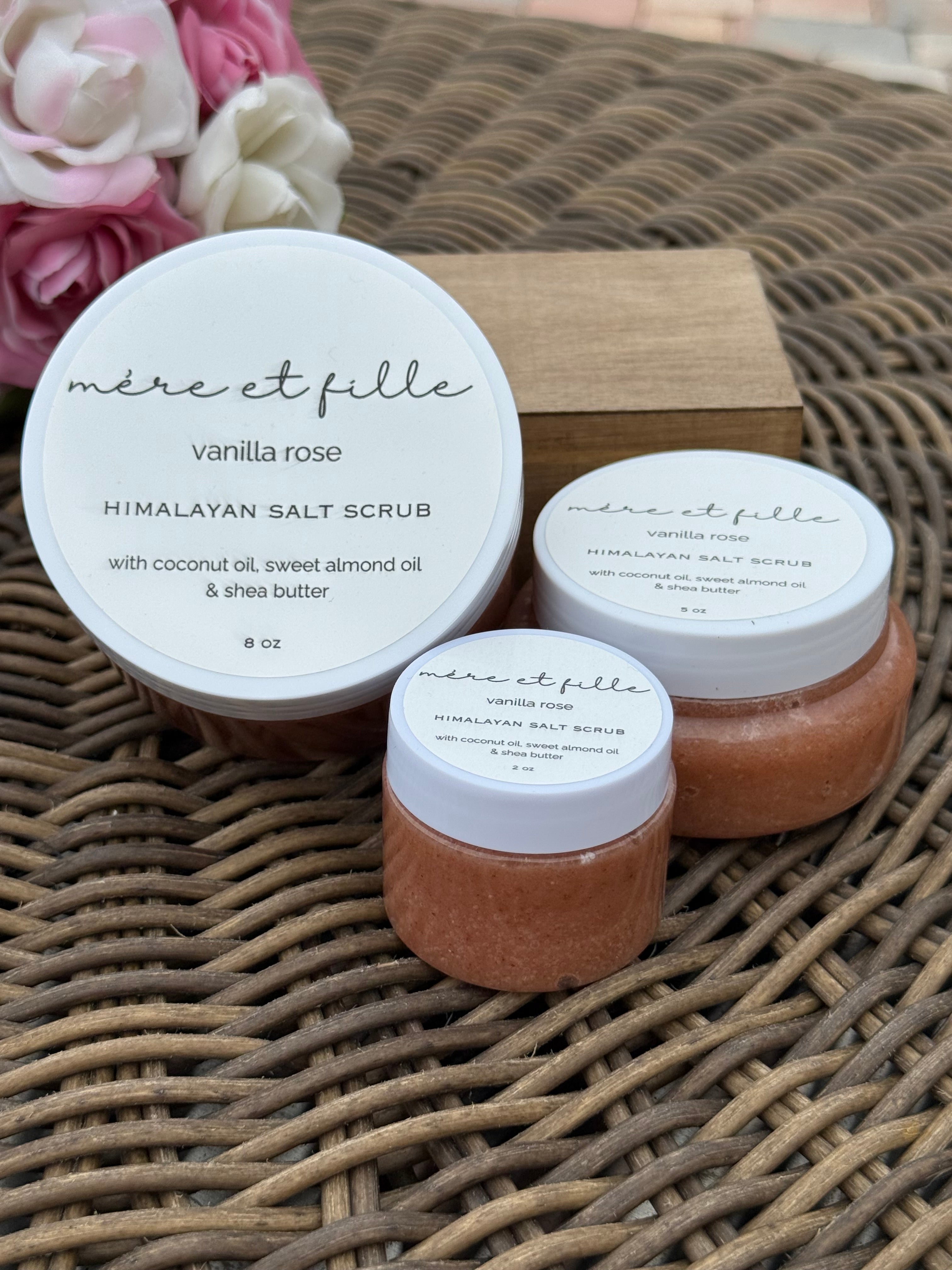 Vanilla Rose Himalayan Salt Body Scrub