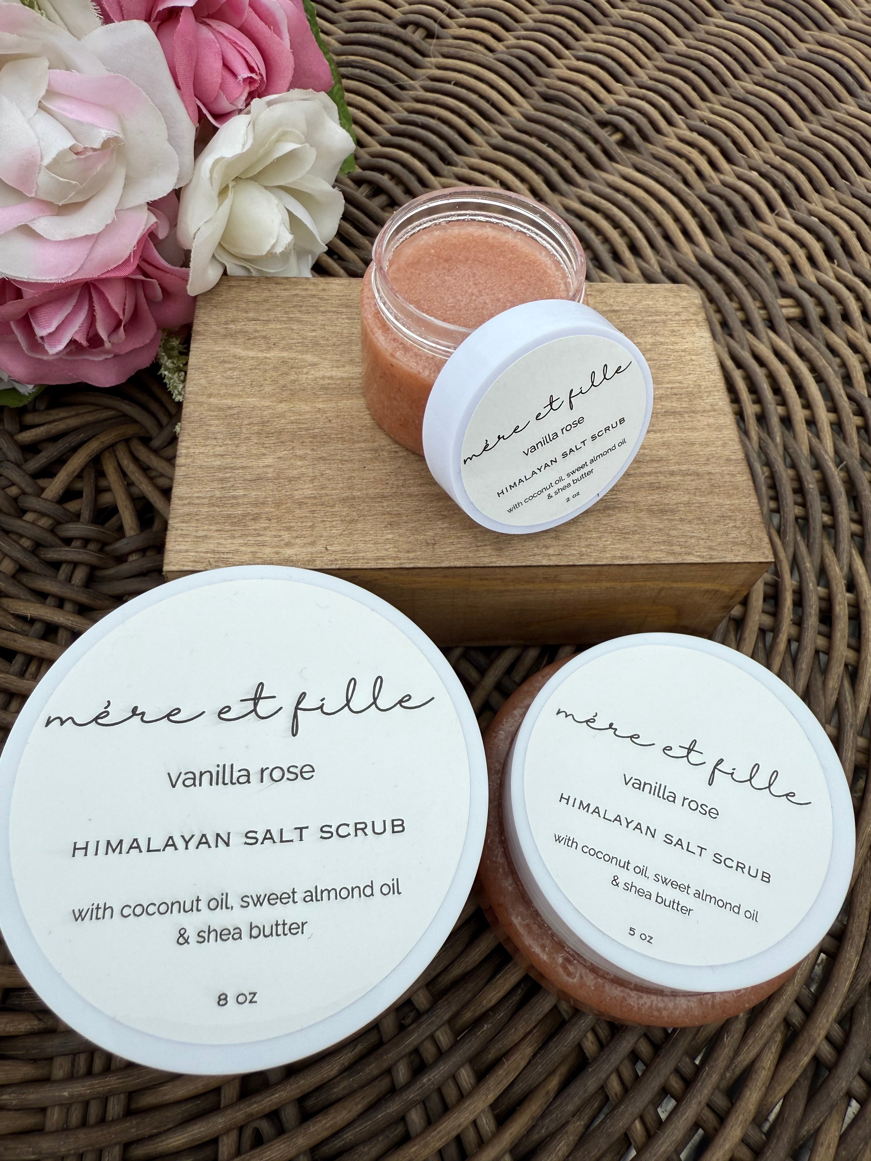 Vanilla Rose Himalayan Salt Body Scrub